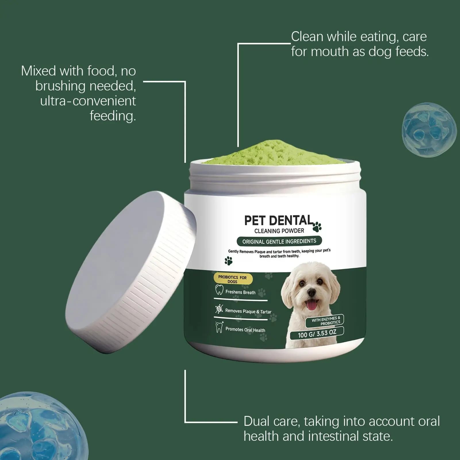 Dog Tooth Powder Breath Freshener