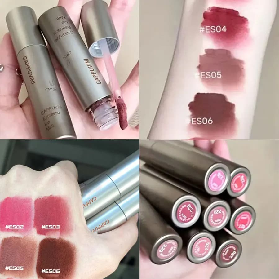 Matte Waterproof Lip Gloss in Nude Brown