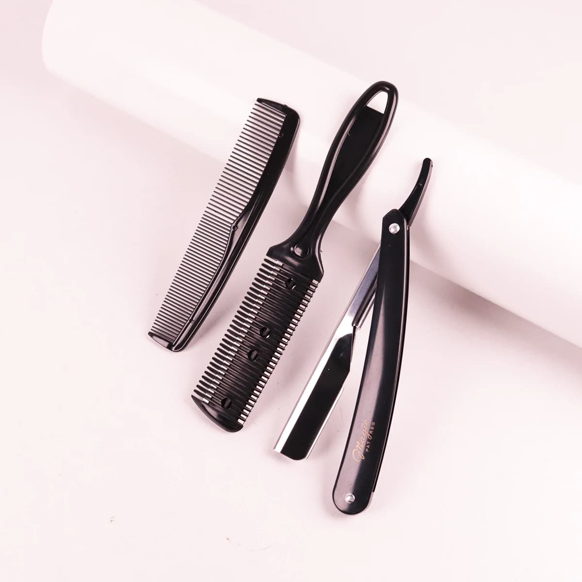 Hair styling tool set - shaver, comb with shaver, double-sided hair comb, styling tools, special for real hair wigs