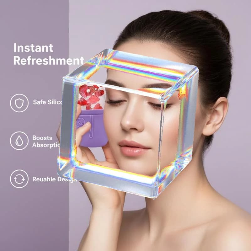 Face Ice Roller Reusable Skincare Beauty Tool for Eye Puffiness Cooling Facial Massage and Relaxation