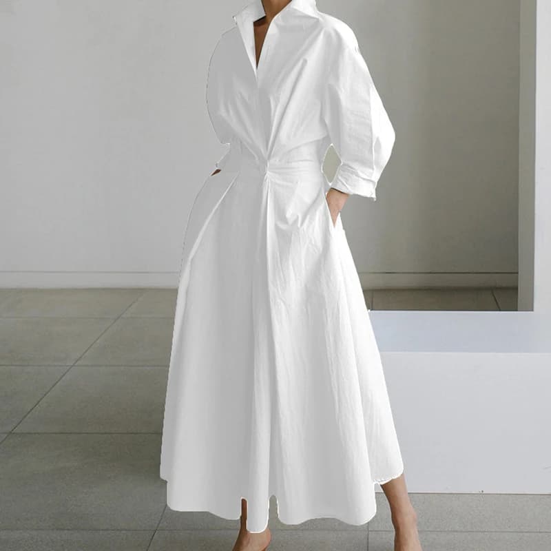 Women's Spring Long Sleeve Print Dress
