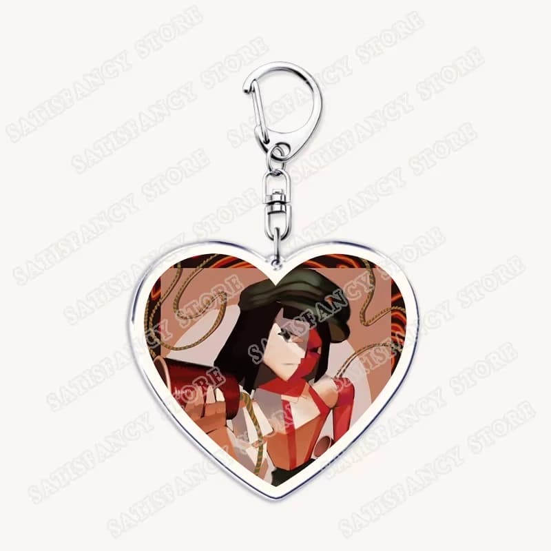 Hot Game Love Keychains for Accessories Bag Ena Dream BBQ Coral Glasses Taski Maiden Keyrings Jewelry Gamer Fans Gaming Gifts