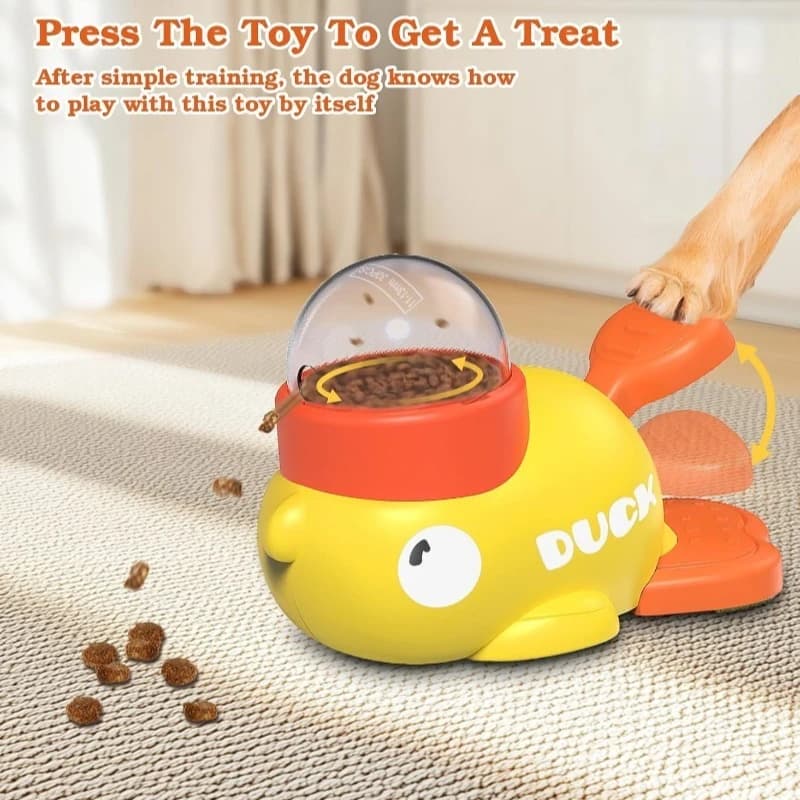 Interactive Dog Puzzle Feeder With Button