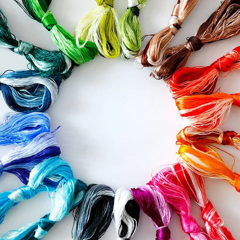 Embroidery Floss Silk Thread Set, 20m Skeins