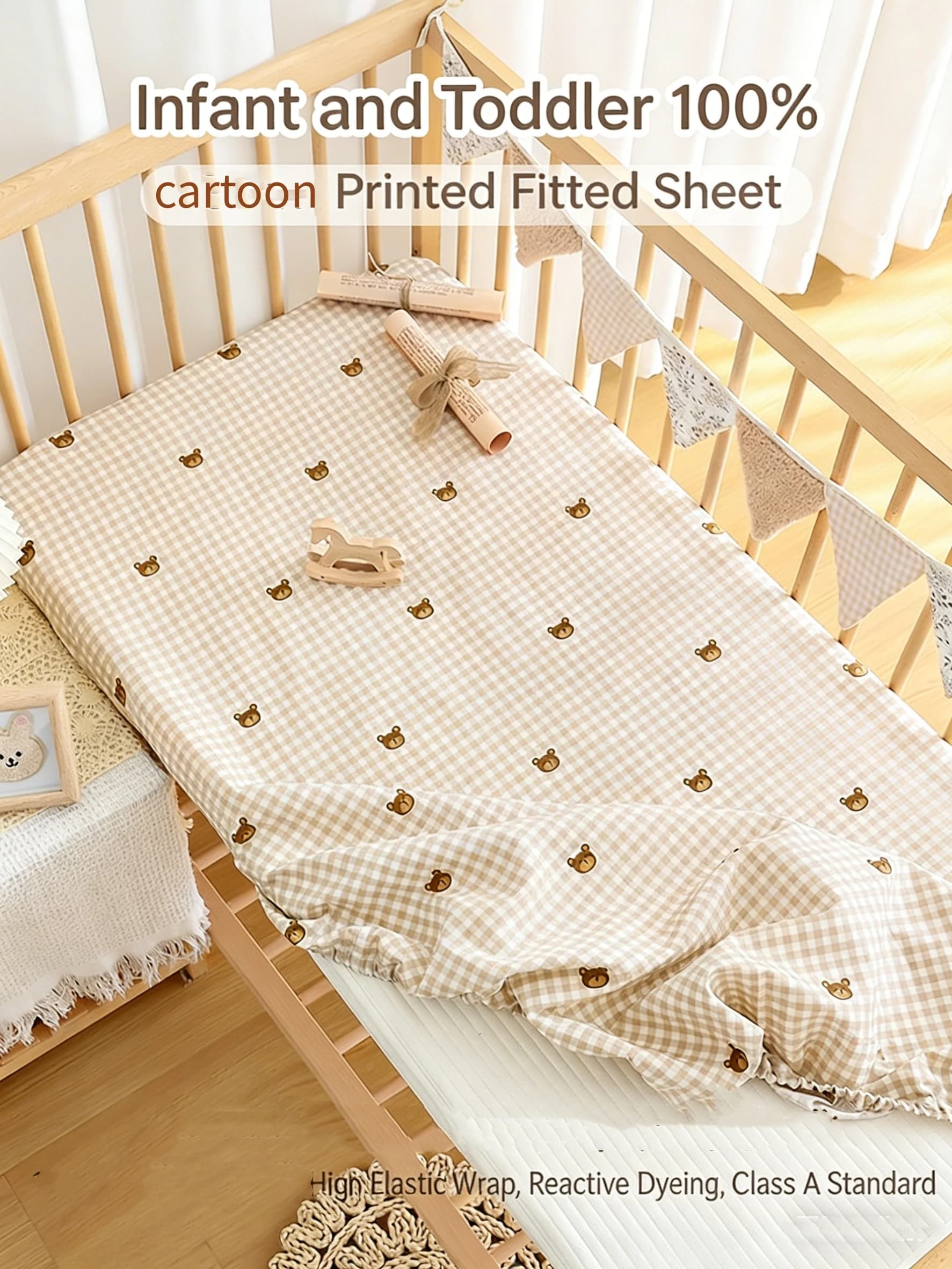 Standard Crib Fitted Sheet Set
