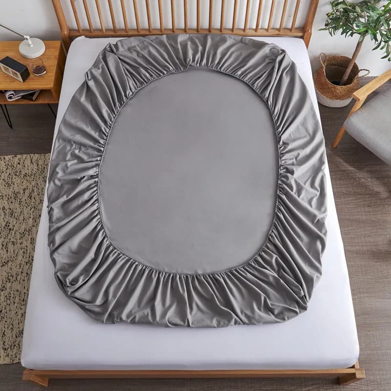 Cotton Fitted Sheet with Elastic Bands