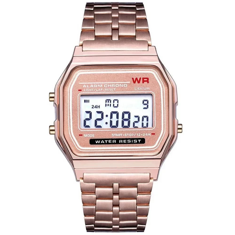 Men's Digital Waterproof LED Quartz Watch