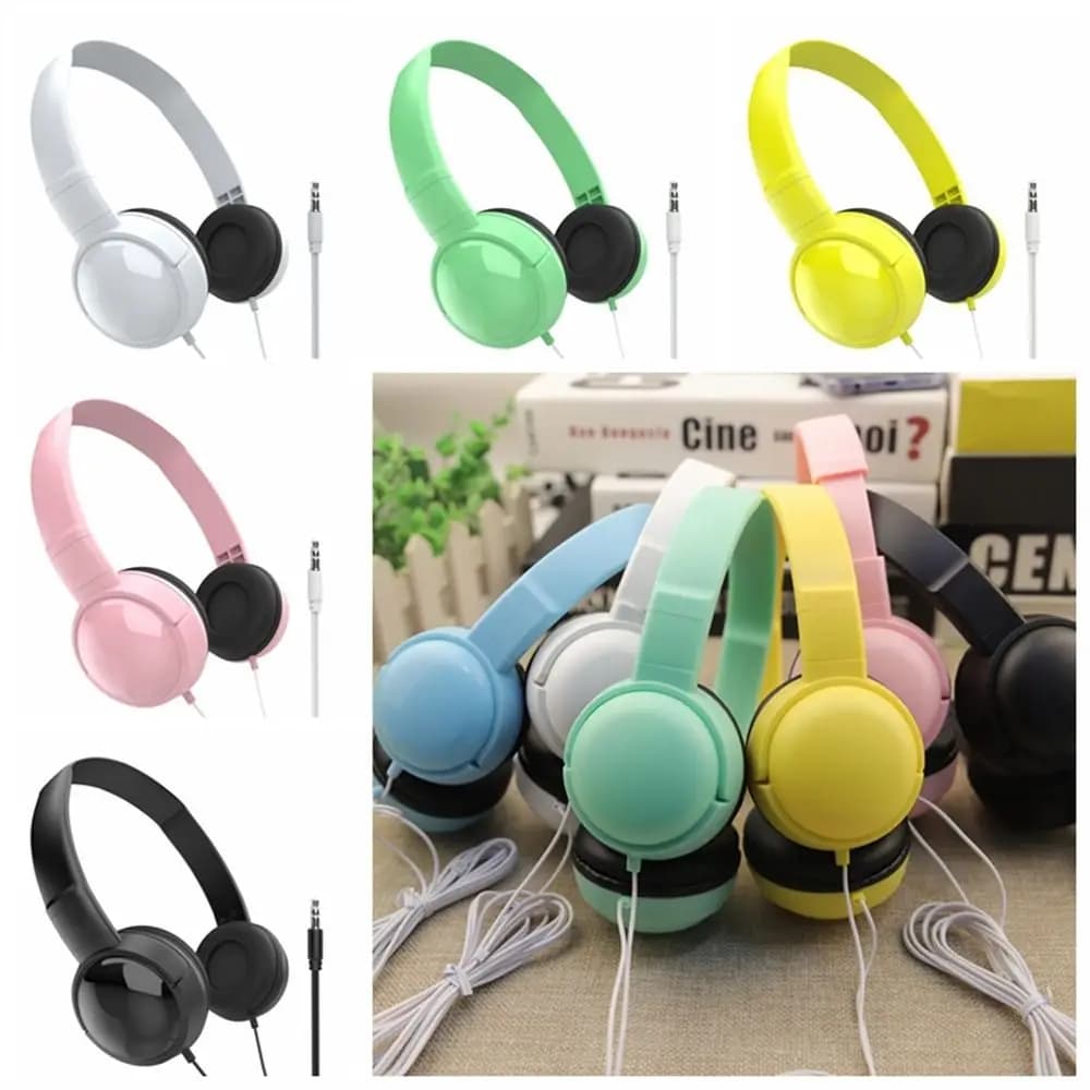 Over-Ear Stereo Headphones with 3.5mm Jack