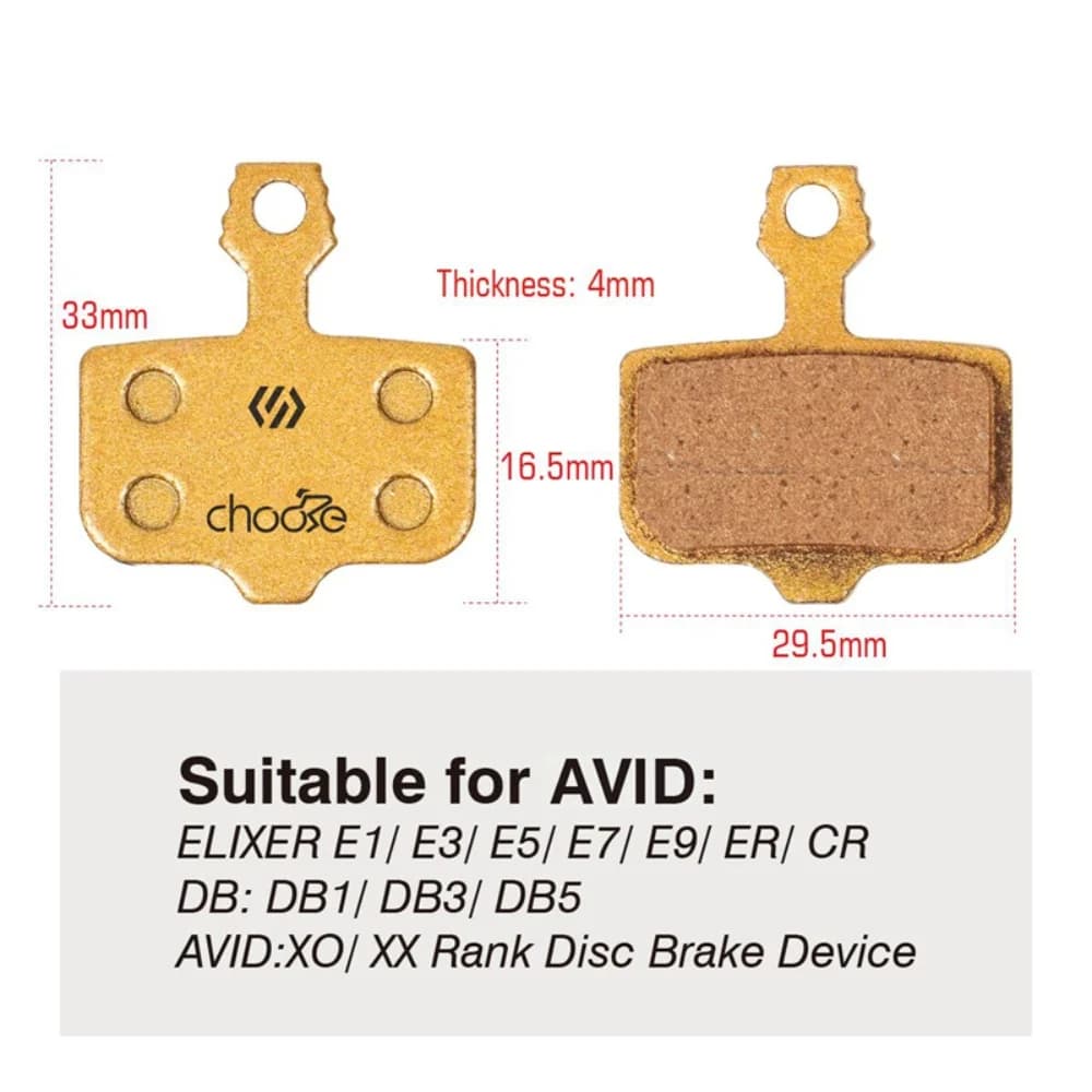 Hydraulic Disc Brake Pads for SRAM Avid Elixir