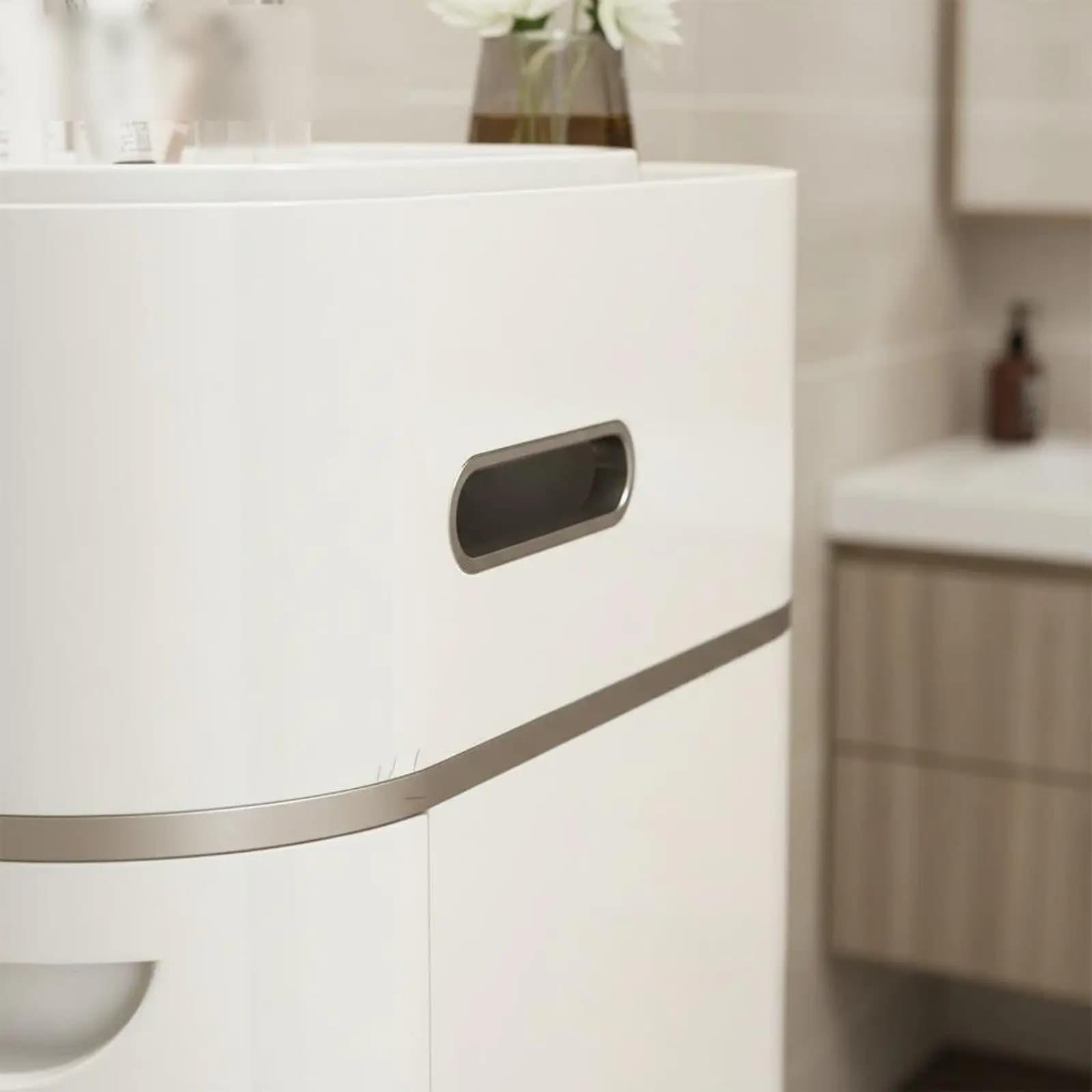 Tall Narrow Storage Cabinet with Drawers