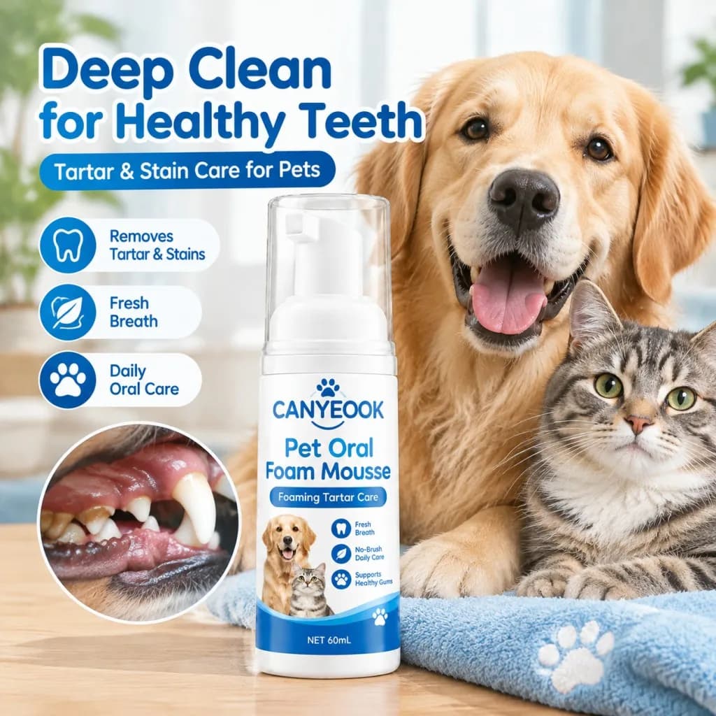 Pet Dental Mousse Spray Teeth Cleaner
