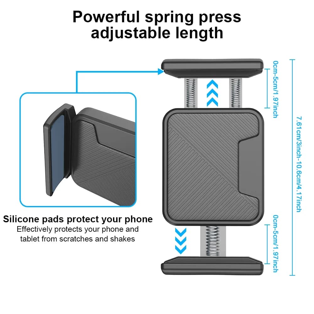 Dual Phone Tripod Stand 1.6M Adjustable