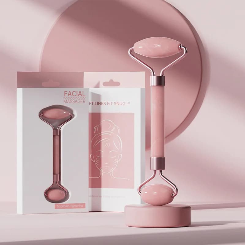 Jade and Crystal Facial Massage Roller
