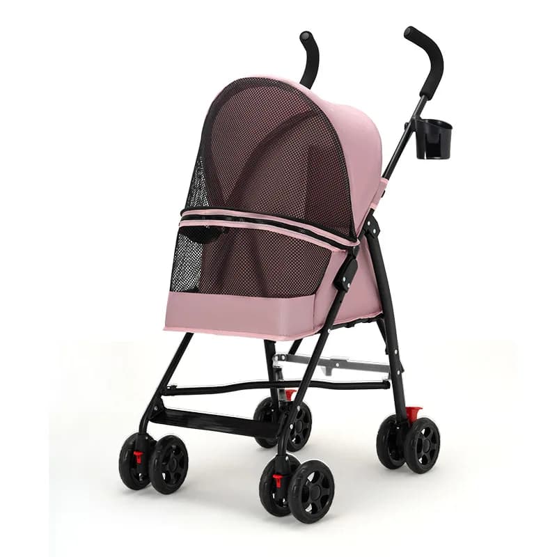 Pet Stroller, Cat Dog Stroller Cat Teddy Bear for Outdoor Activities Lightweight and Foldable Small Pet Dog