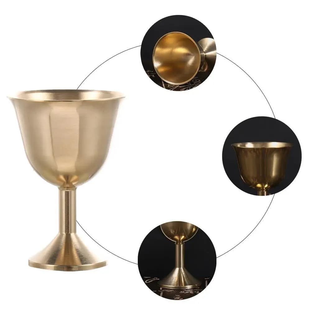 Brass Goblet Wine Chalice