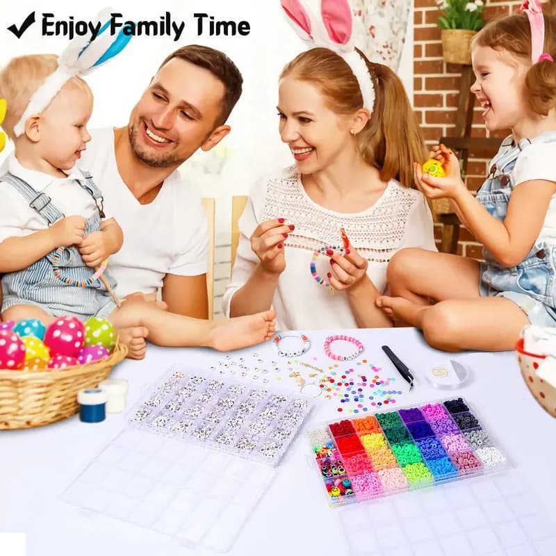 Jewelry Making Kit Glass Beads Bracelet Set