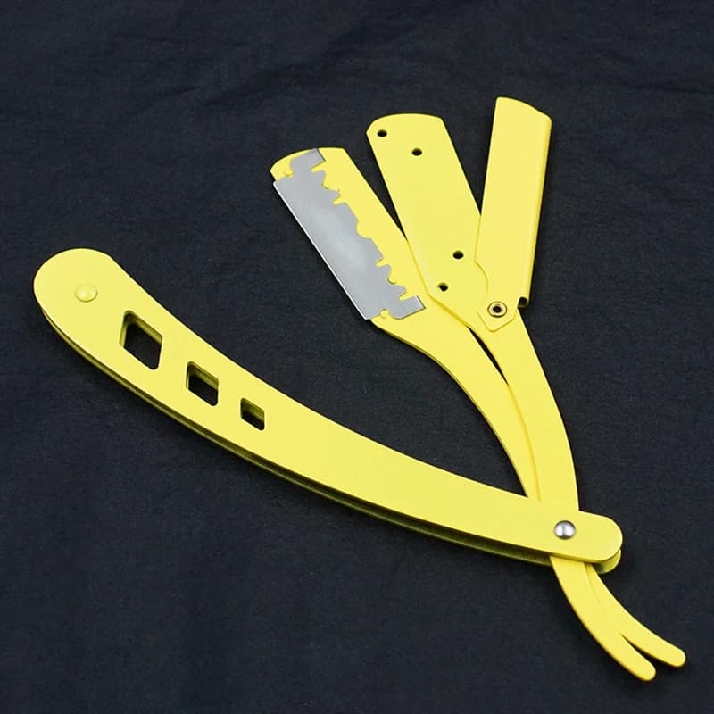Antique Black Folding Straight Razor Holder