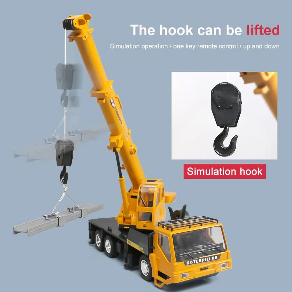 Remote Control Alloy Crane Construction Toy
