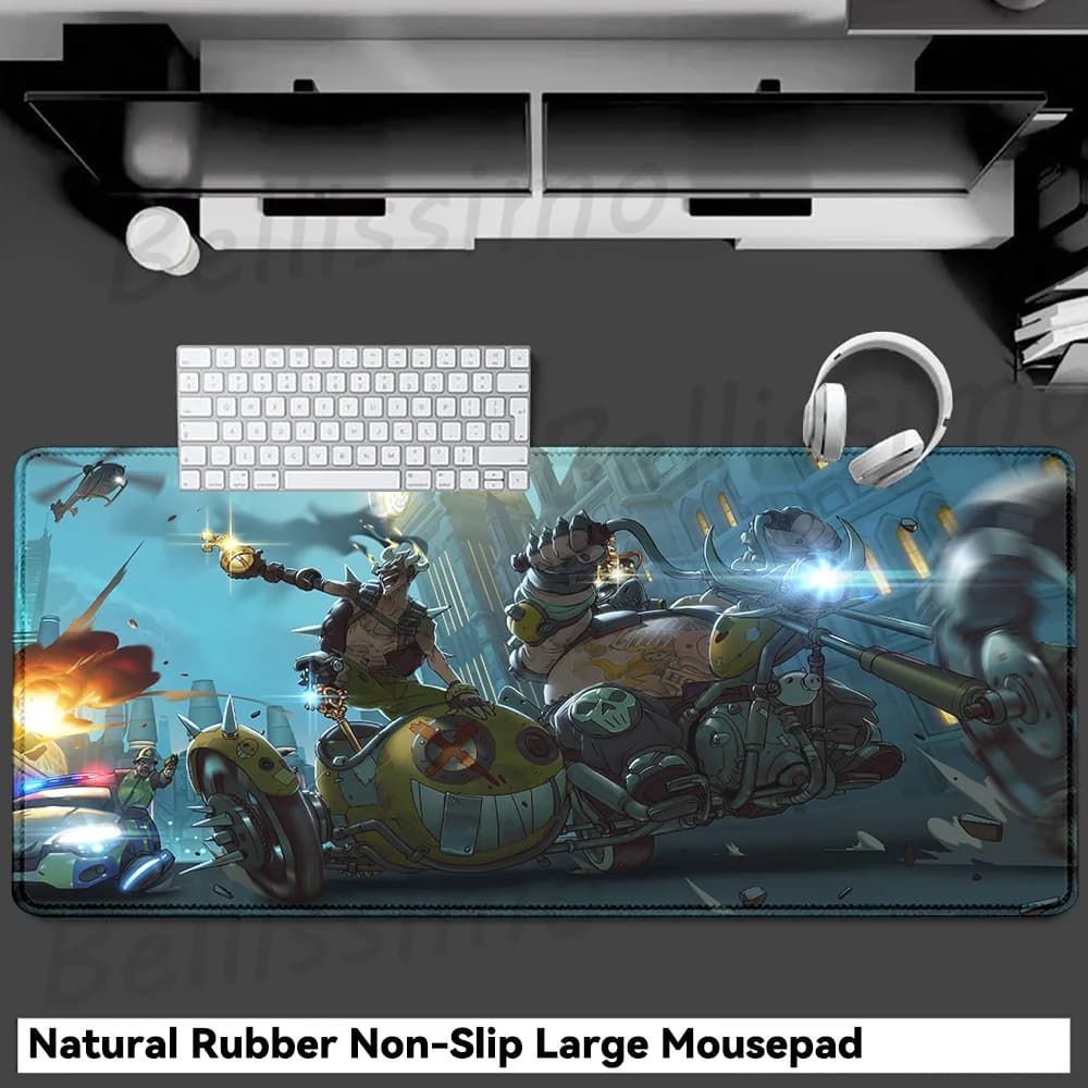 Gaming Accessories O-Overwatch D-D.va Mouse Pad Large Keyboard Mousepad Pc Cabinet Deskmat Xxl Extended Mats Gamer Mausepad