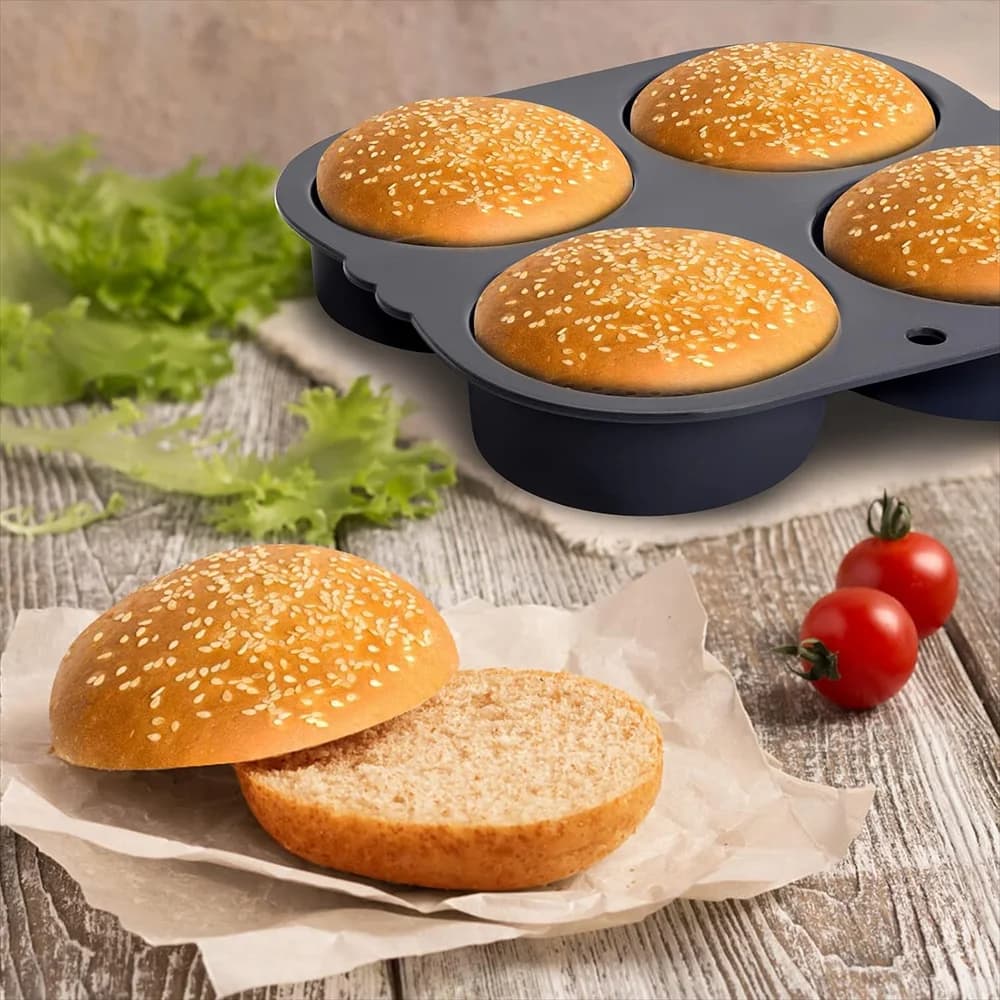 Silicone Bread Mold, for Making Mini Cakes and Bread, Especially Suitable for Baking, Ideal Baking Mold, Round Design, Baking Tr
