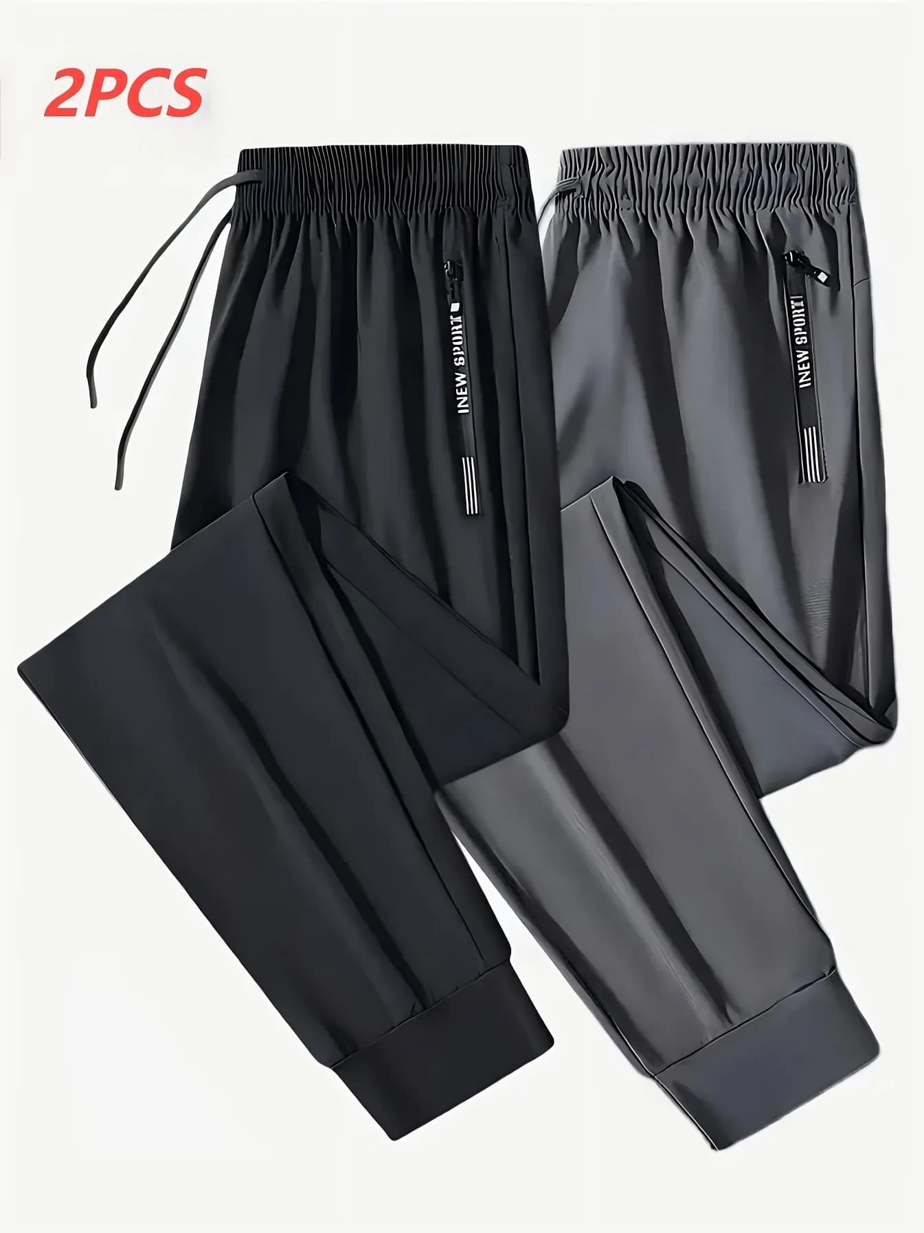 Men's Athletic Jogger Pants 2-Pack