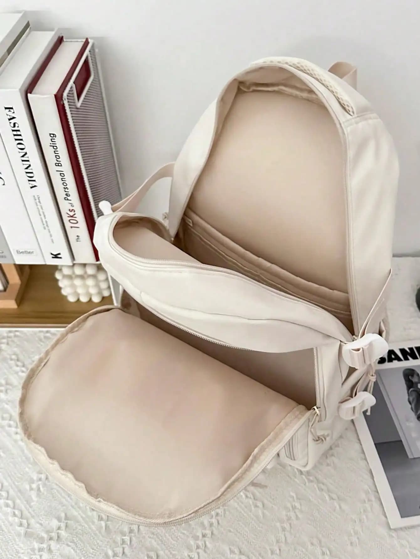 Lightweight Nylon Backpack with Laptop Compartment