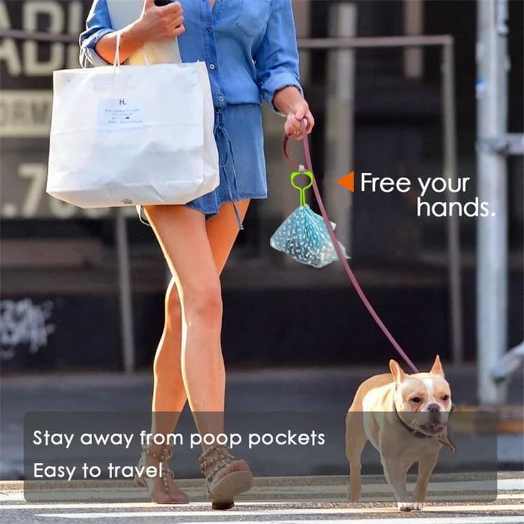 Dog Poop Bag Dispenser Leash Clip