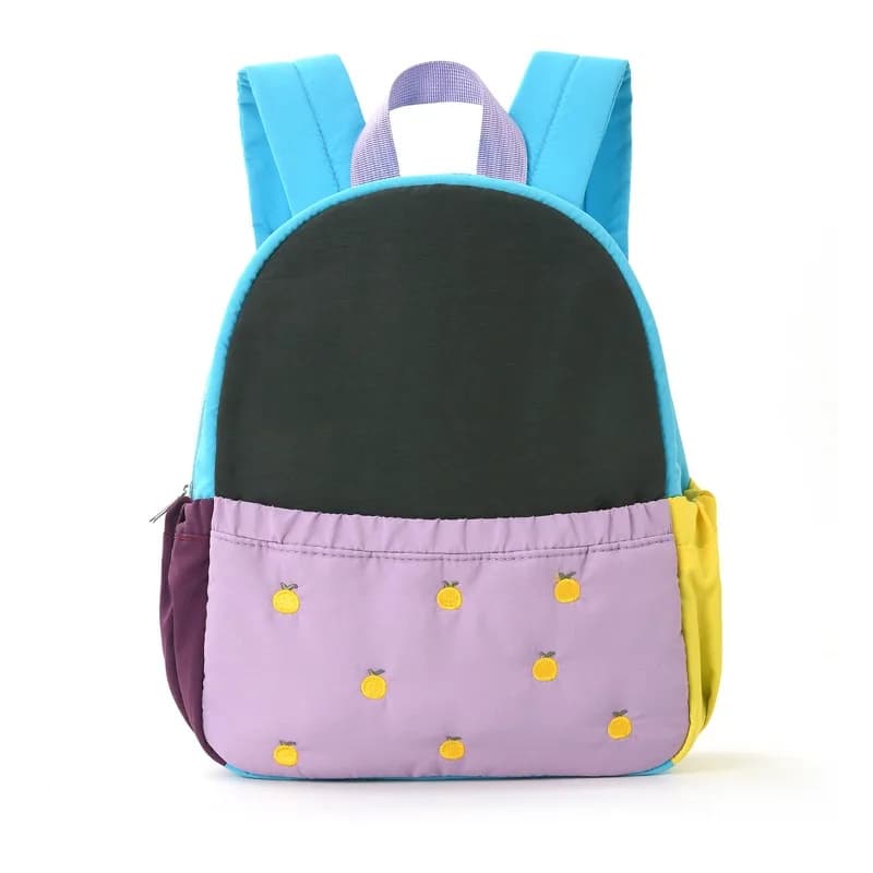 Children's Apple-Pattern School Backpack