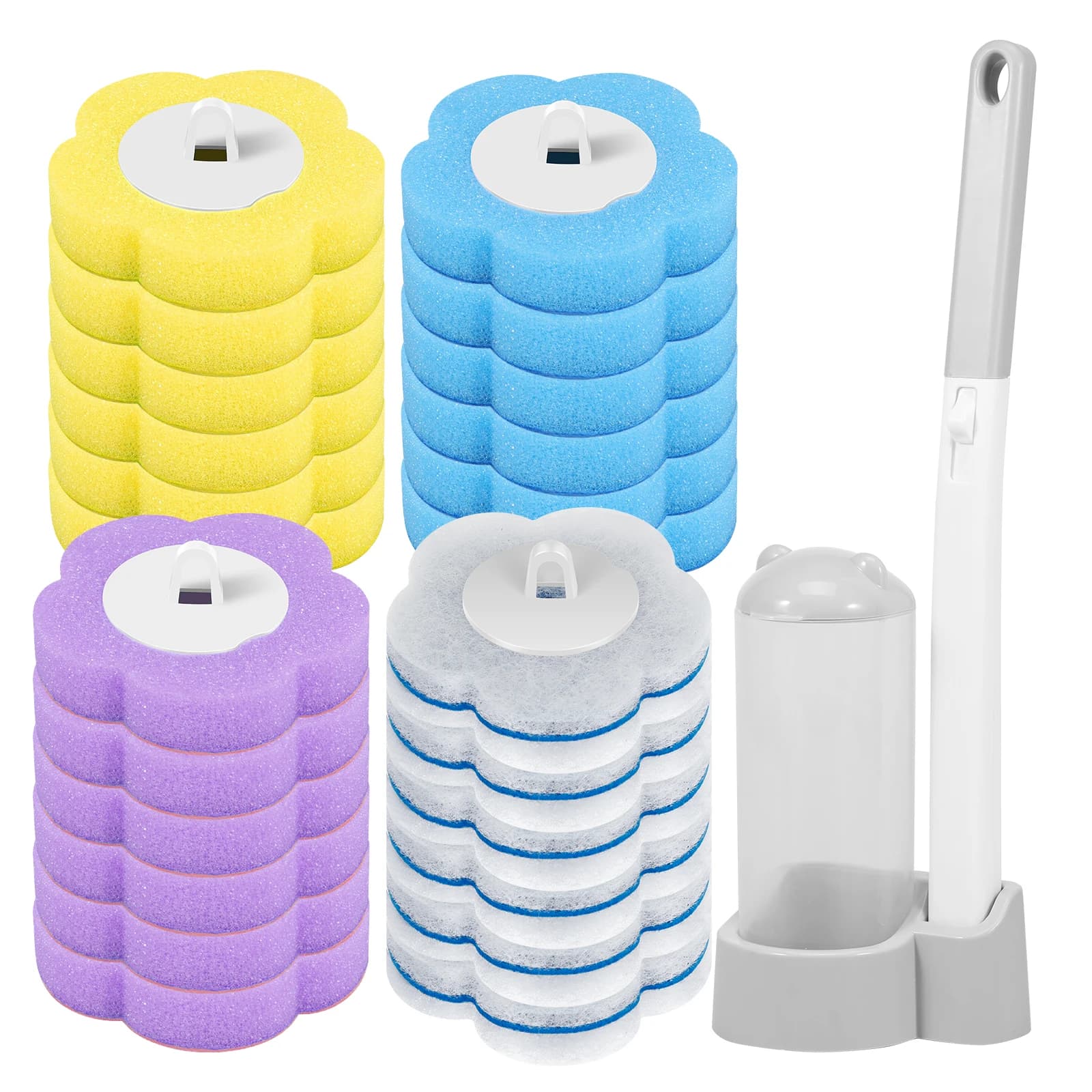 Disposable Toilet Brush Replacement Head Kit