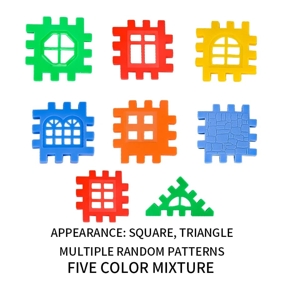 Multicolored Plastic Block Building Set