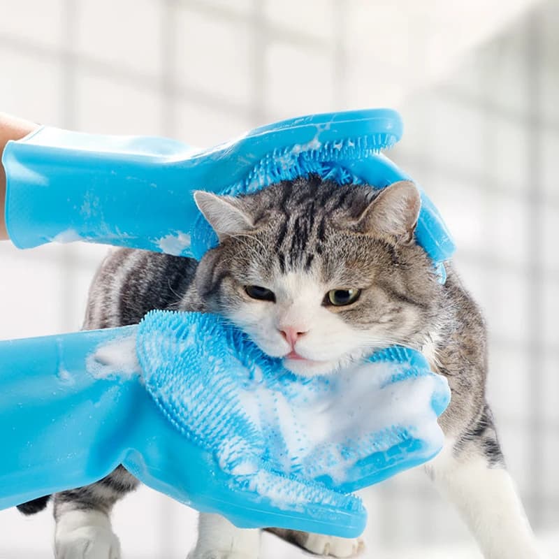 Pet Grooming Massage Gloves