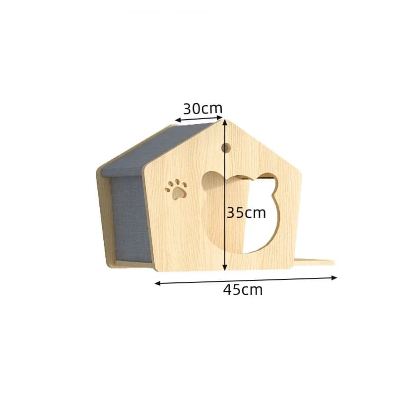 Wooden Wall Climbing Set for Cats