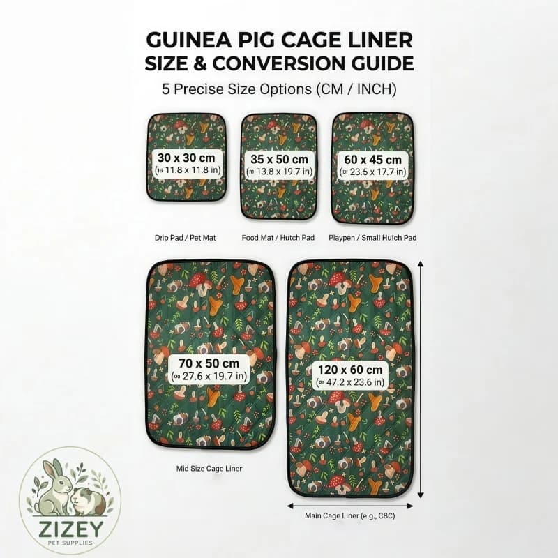 Washable Small Animal Cage Liner Mat
