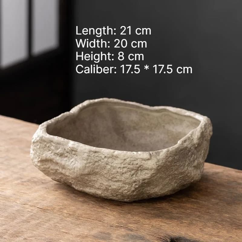 Ceramic Stone Texture Flower Pot