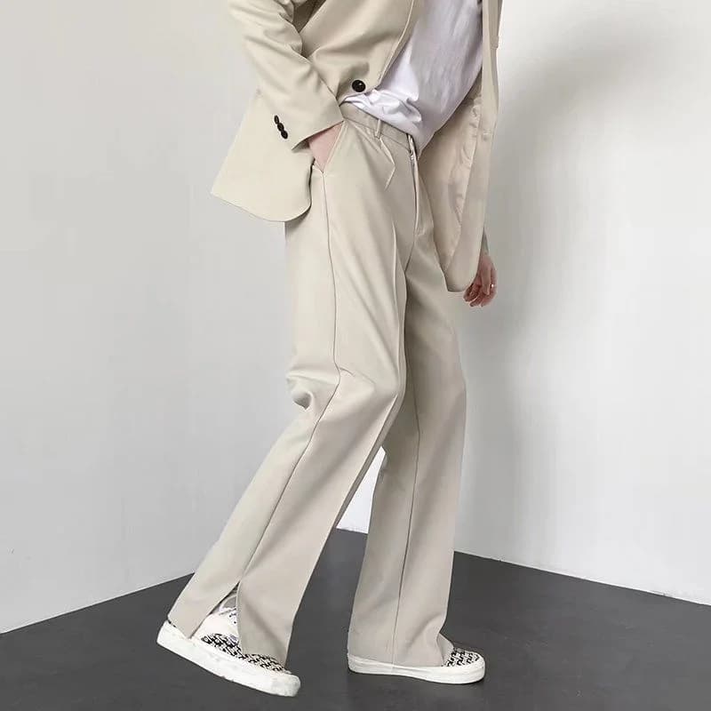 Men's Wide Leg Dress Pants