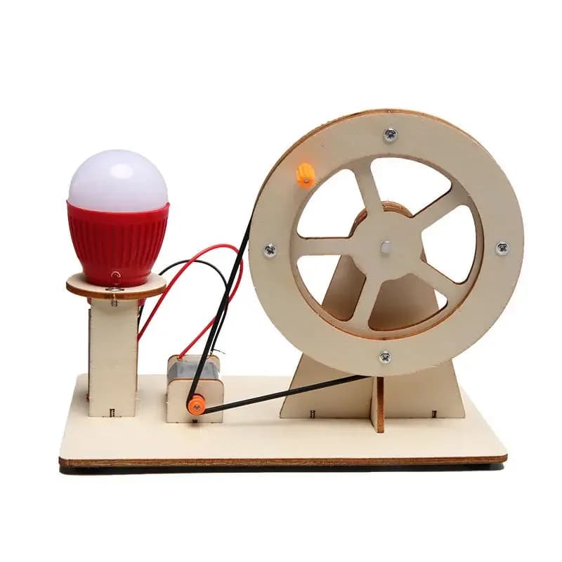 Hand-cranked Generator Student Science and Technology Children's Handmade Diy Material Random Color