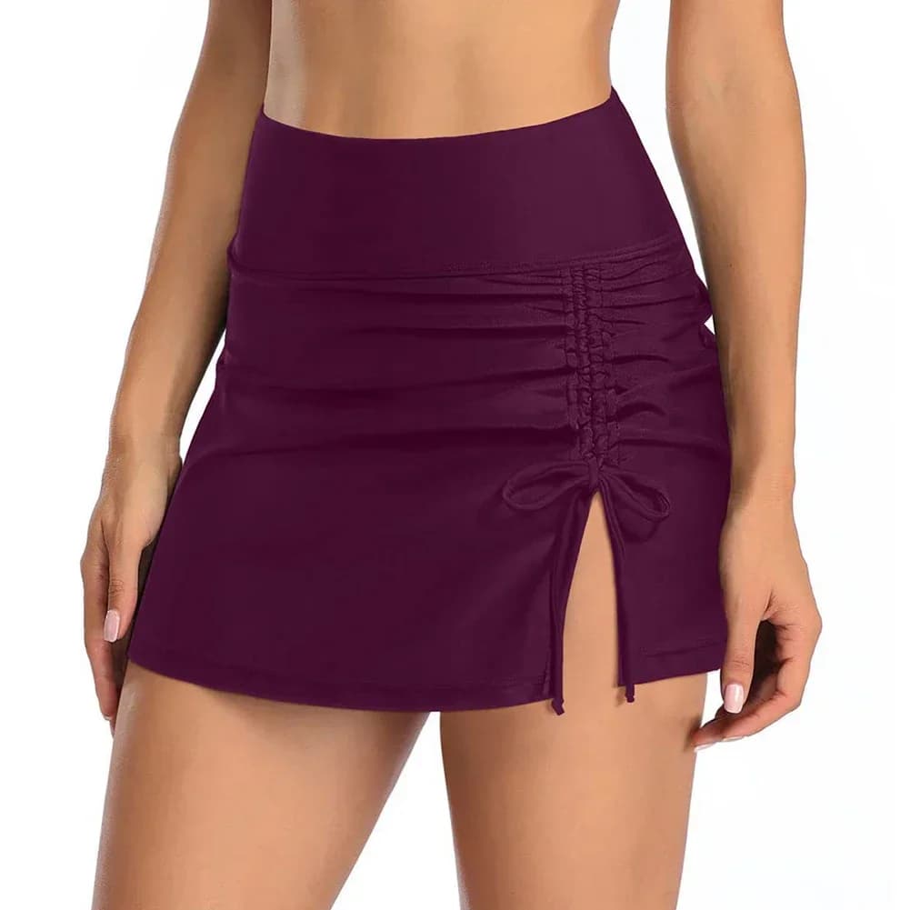 Womens Swim Skirt with Built-in Briefs