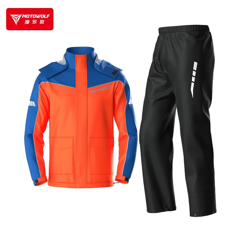 Motorcycle Split Waterproof Rainsuit with Accessories