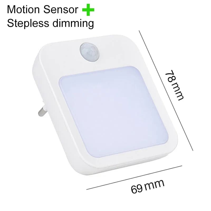 Night Light Motion Sensor LED Light EU/US Plug Lamps Children'S Night Light Wireless Night Lamp For Bedside Table Bedroom Nigh