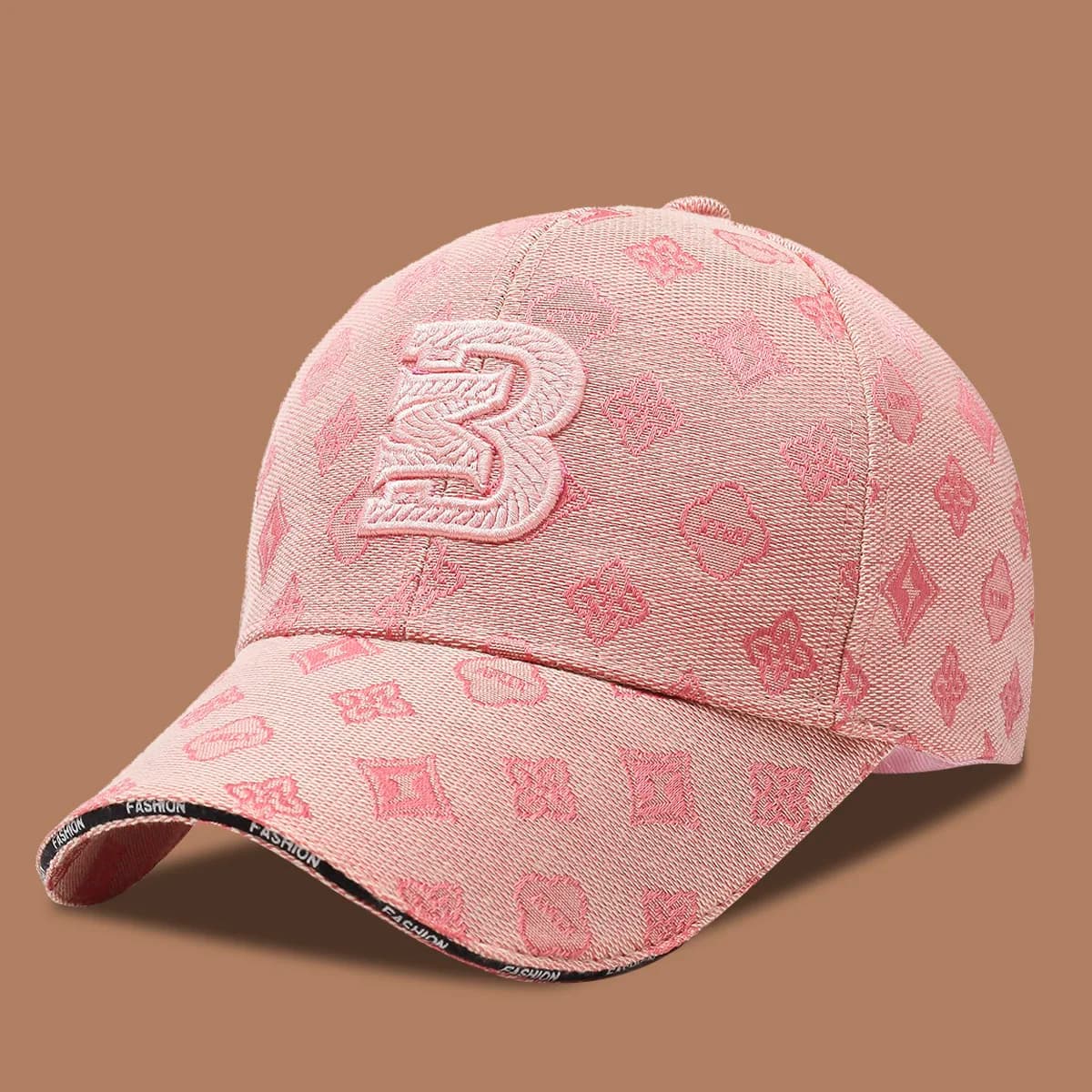 Unisex Baseball Cap with Abstract Embroidery