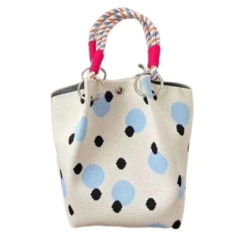 Knitted Handbag, Tote Bag, Commuting Portable Handbag, Minimalist New Style, Fashionable Key Bag, Mobile Phone Bag, Versatile Fo
