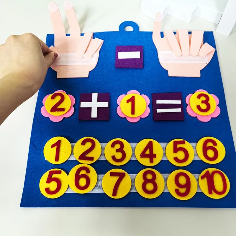 Children Early Education Enlightenment Cognitive Mathematics Busy Board Felt Board Montessori Toys Math for Kids Toys Gifts