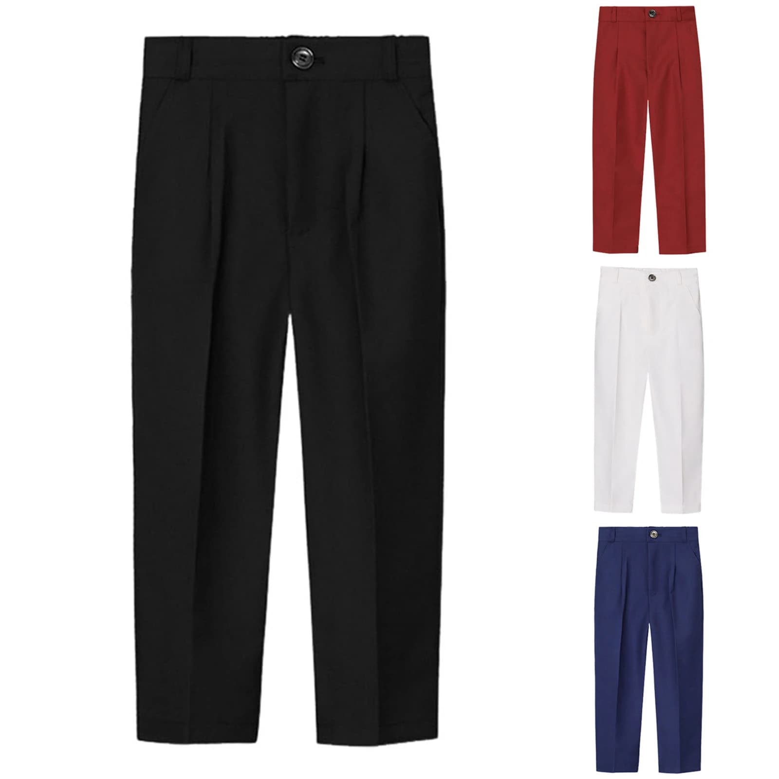 Children's Slim Fit School Uniform Dress Pants