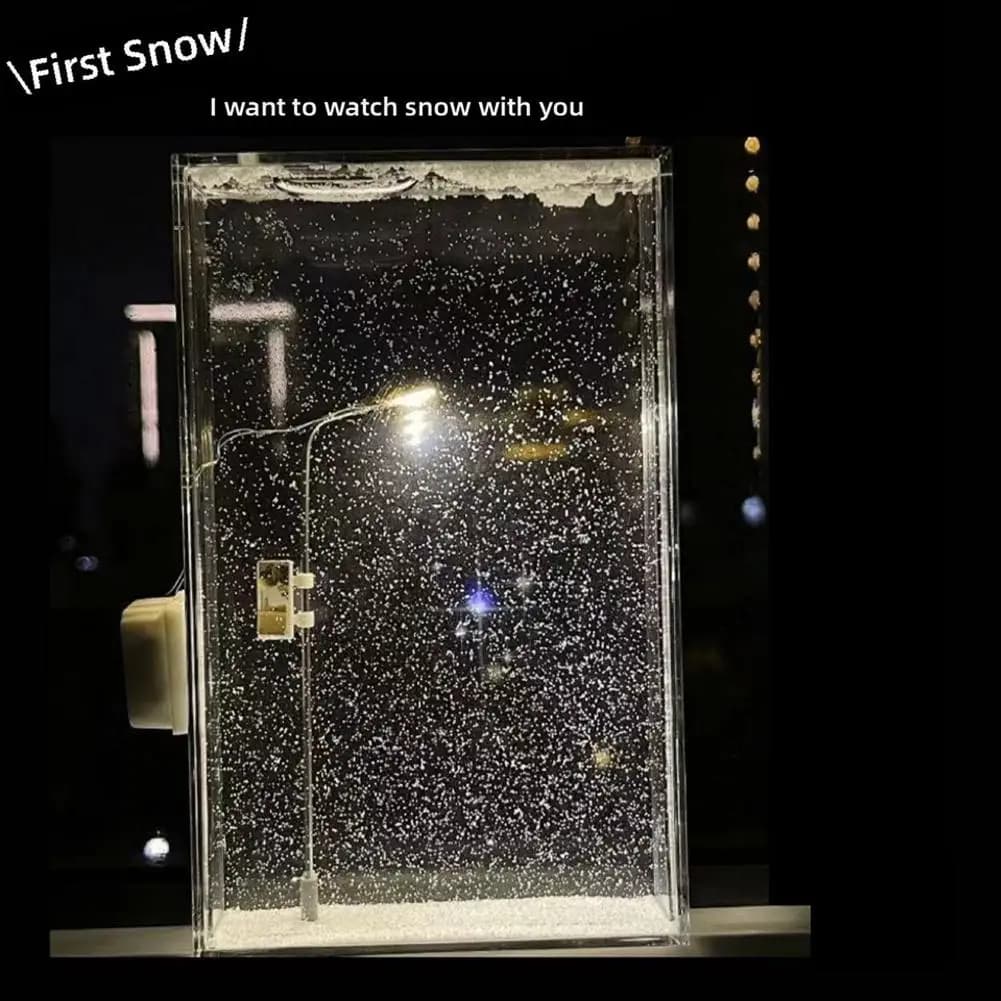 Snowy Street Light DIY Desktop Night Light