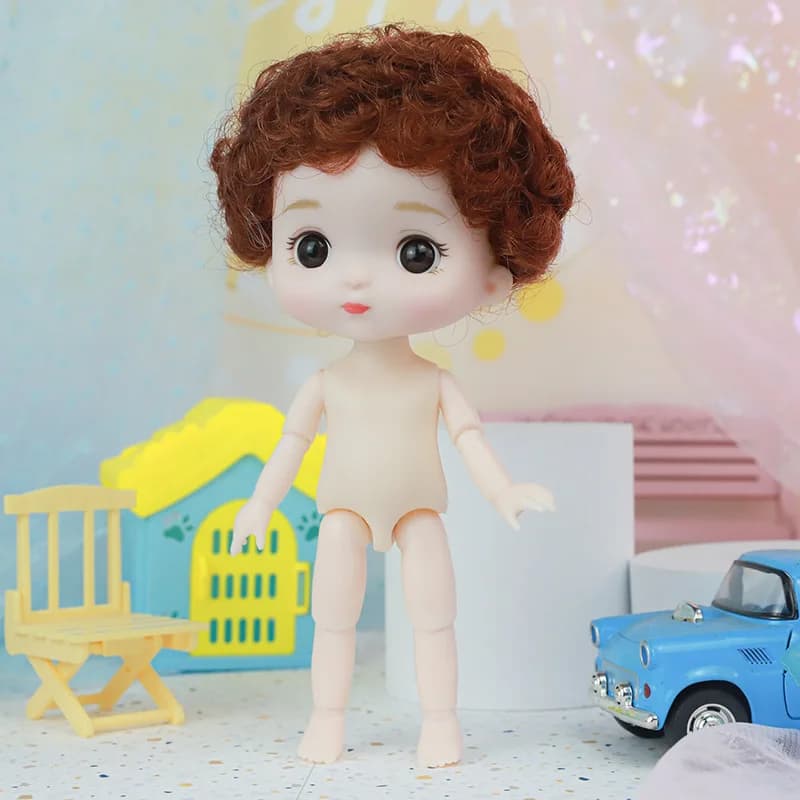 16cm Articulated Baby Doll with Outfit