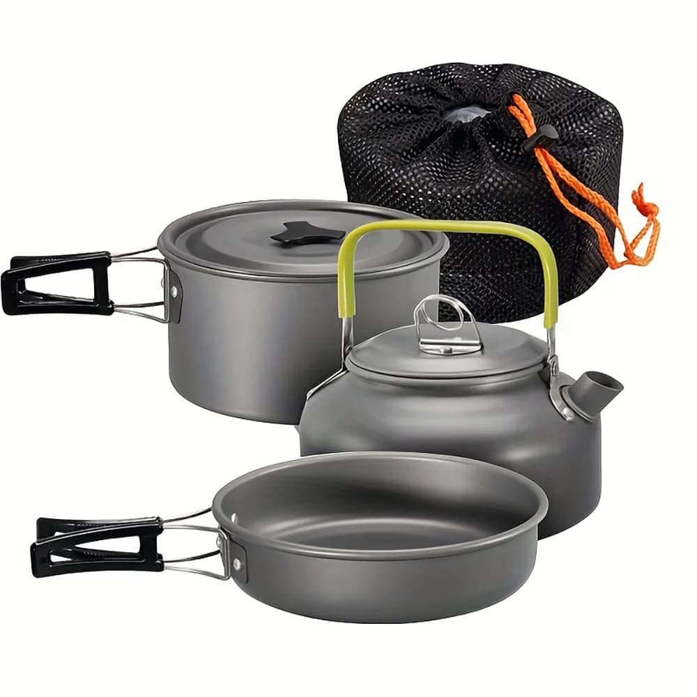 Aluminum Camping Cookware Set for 2-3 People