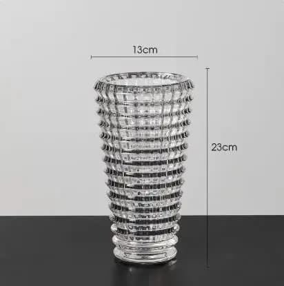 Crystal Glass Vase for Dried Flowers