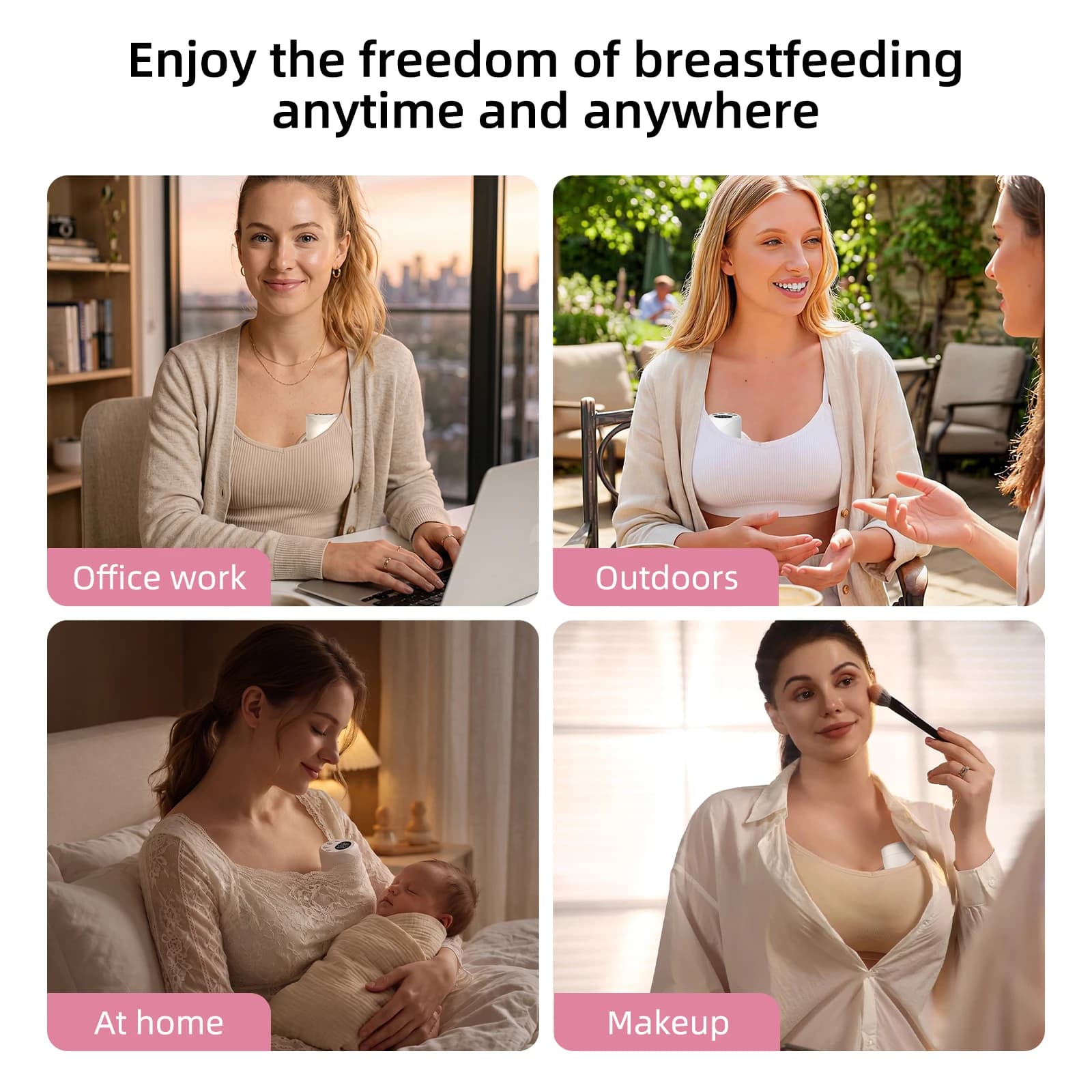 Hands-Free Wearable Breast Pump