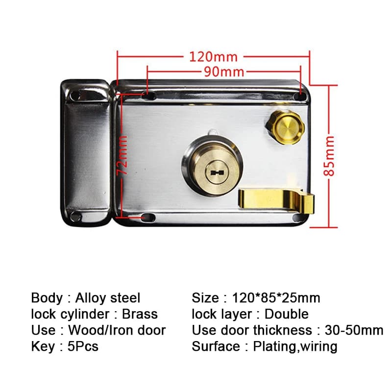 Anti-Drilling Door Lock Deadbolt