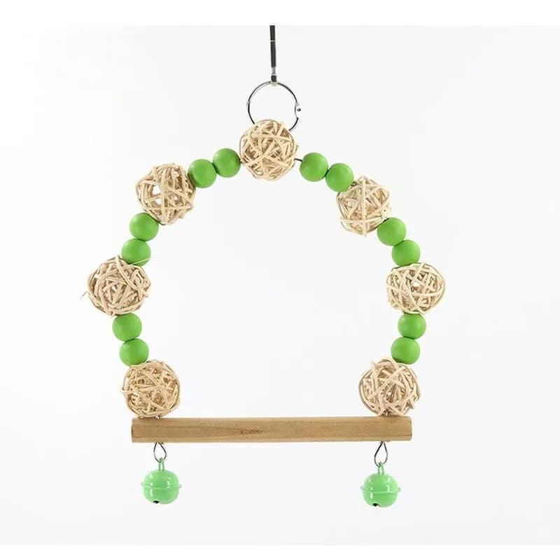 Wooden Bird Swing Perch